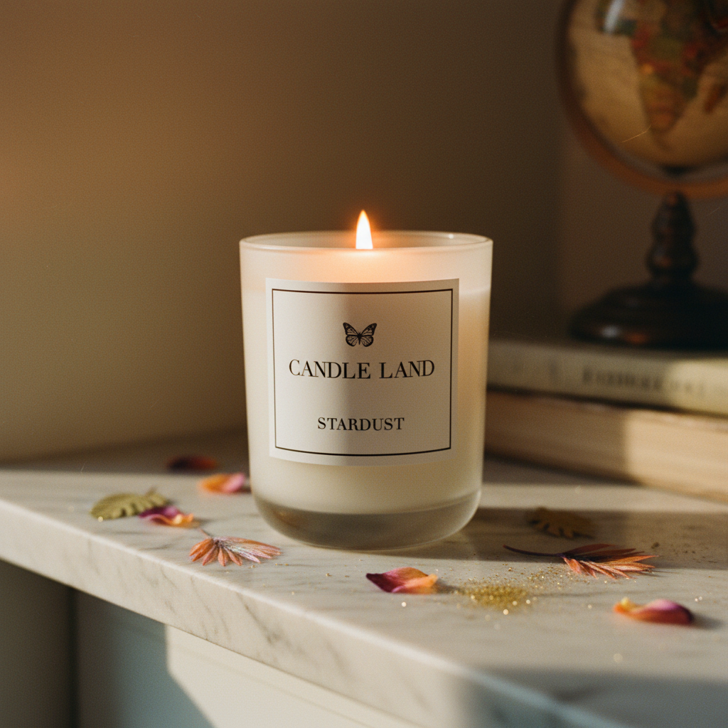 Hand-poured Birds of Paradise candle from Candle Land’s Circus Collection, Australian candle brand.