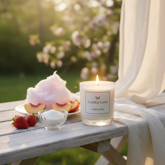 Fairyland - cotton candy candle by Candle Land hand-poured in Sydney.