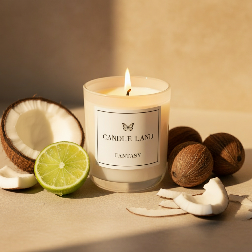 Fantasy – Coconut Lime candle by Candle Land hand-poured in Sydney